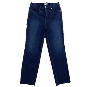 Good American Jeans Womens Good Legs High Rise Straight Stretch Size 15 Dark